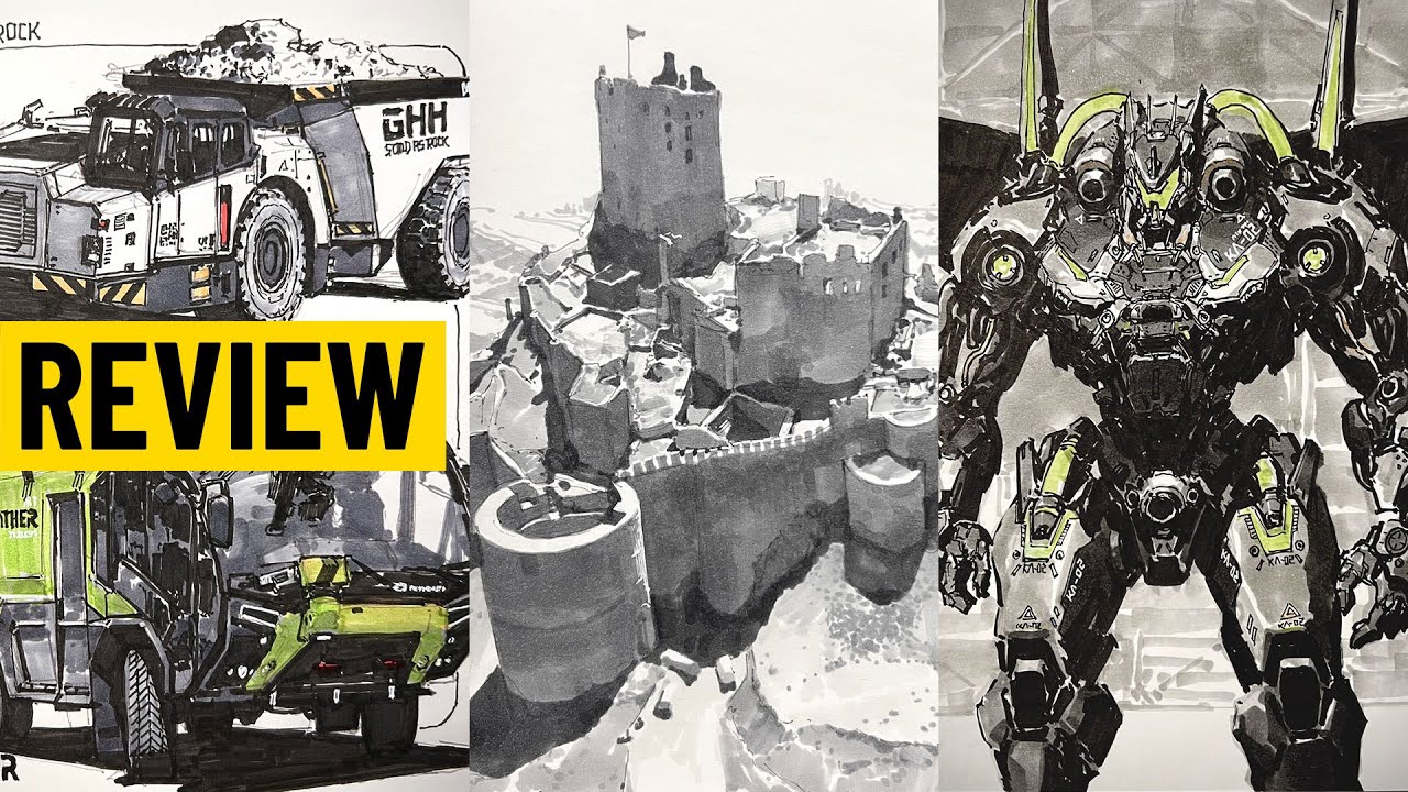 Concept Art Fuel | Study with Markers & Inks【Frank Chen】Art Review