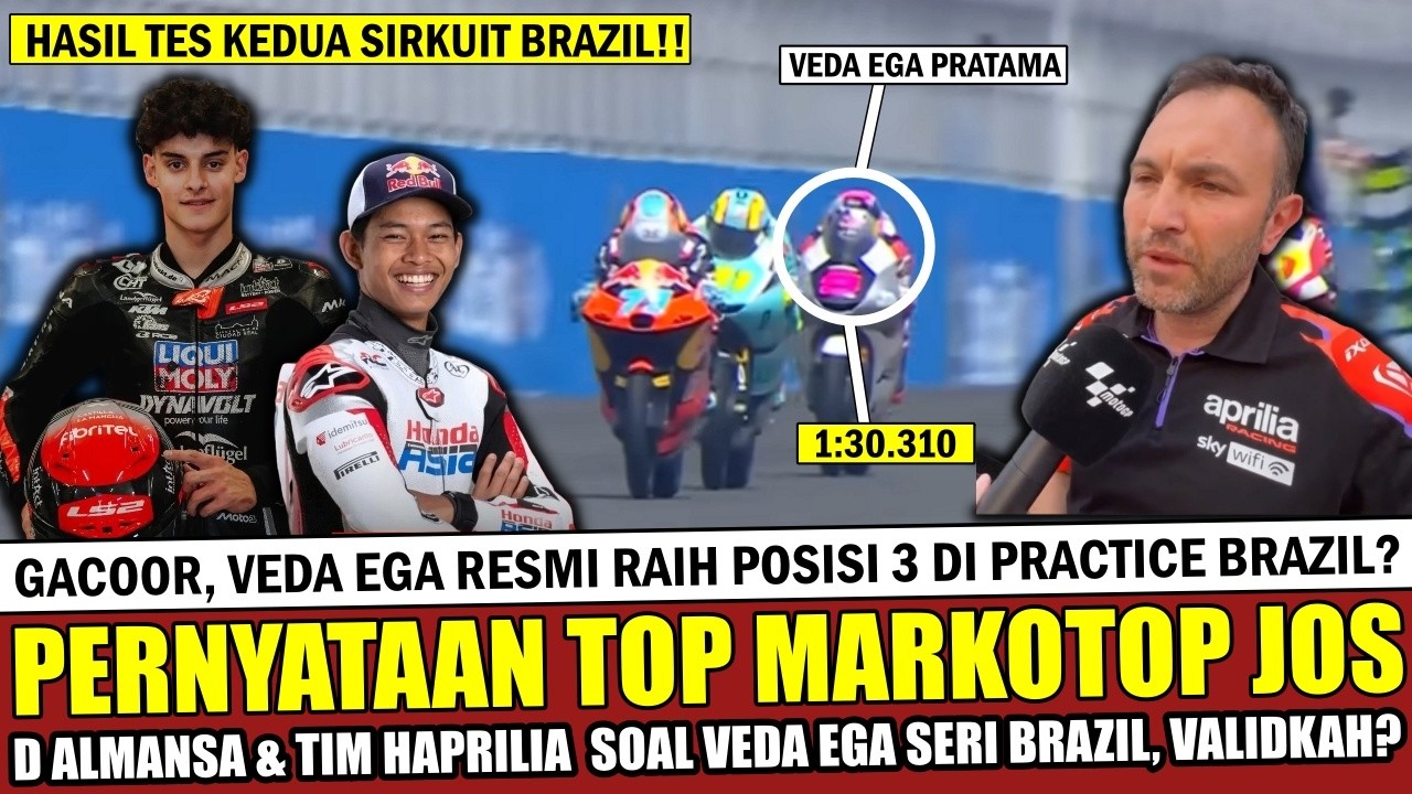 KELASSS VEDA EGA RESMI TEMBUS P3‼️TIM APRILLIA & ALMANSA SAMPAI AKUI VEDA EGA MOTO 3 BRAZIL~BENARKH?