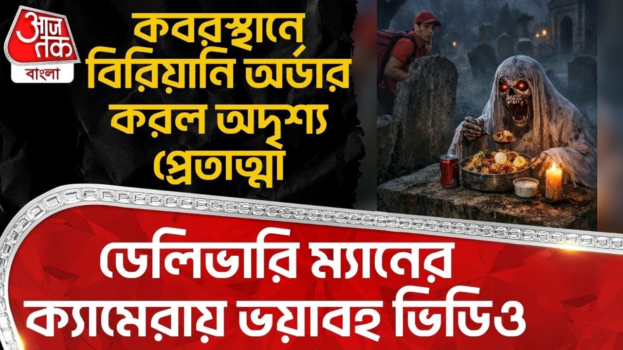 কবরস্থানে Biryani Order করল অদৃশ্য প্রেতাত্মা, Delivery Manর ক্যামেরায় ভয়াবহ Video| Dinner Graveyard