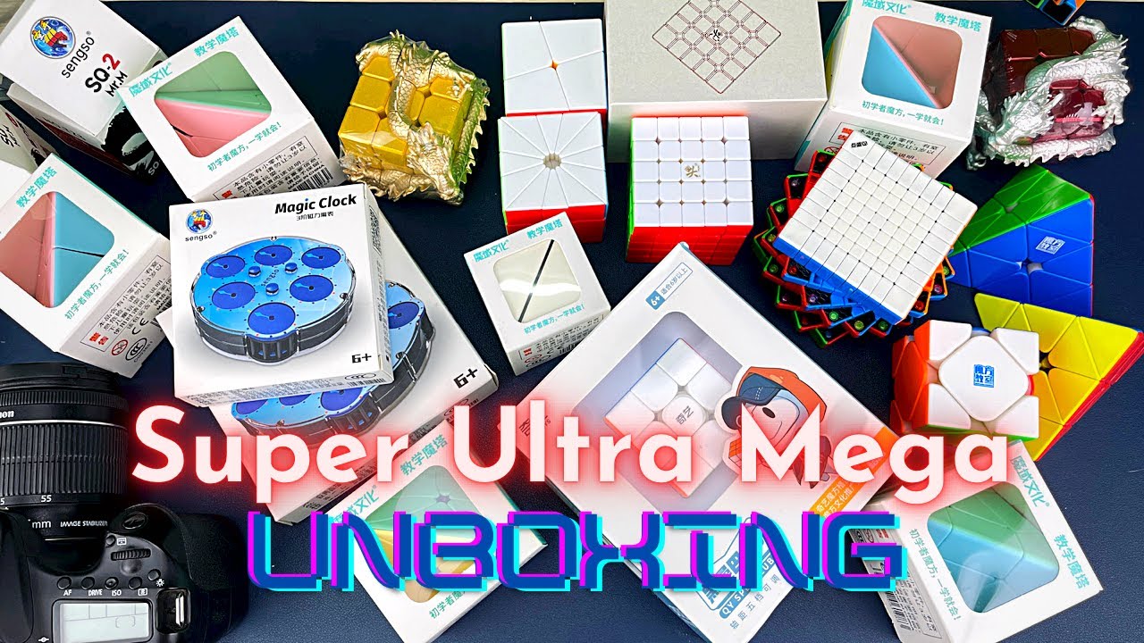 Mở hộp cả nùi rubik mới Dayan 5m, Diansheng 9m | Lão Bá Đạo Official