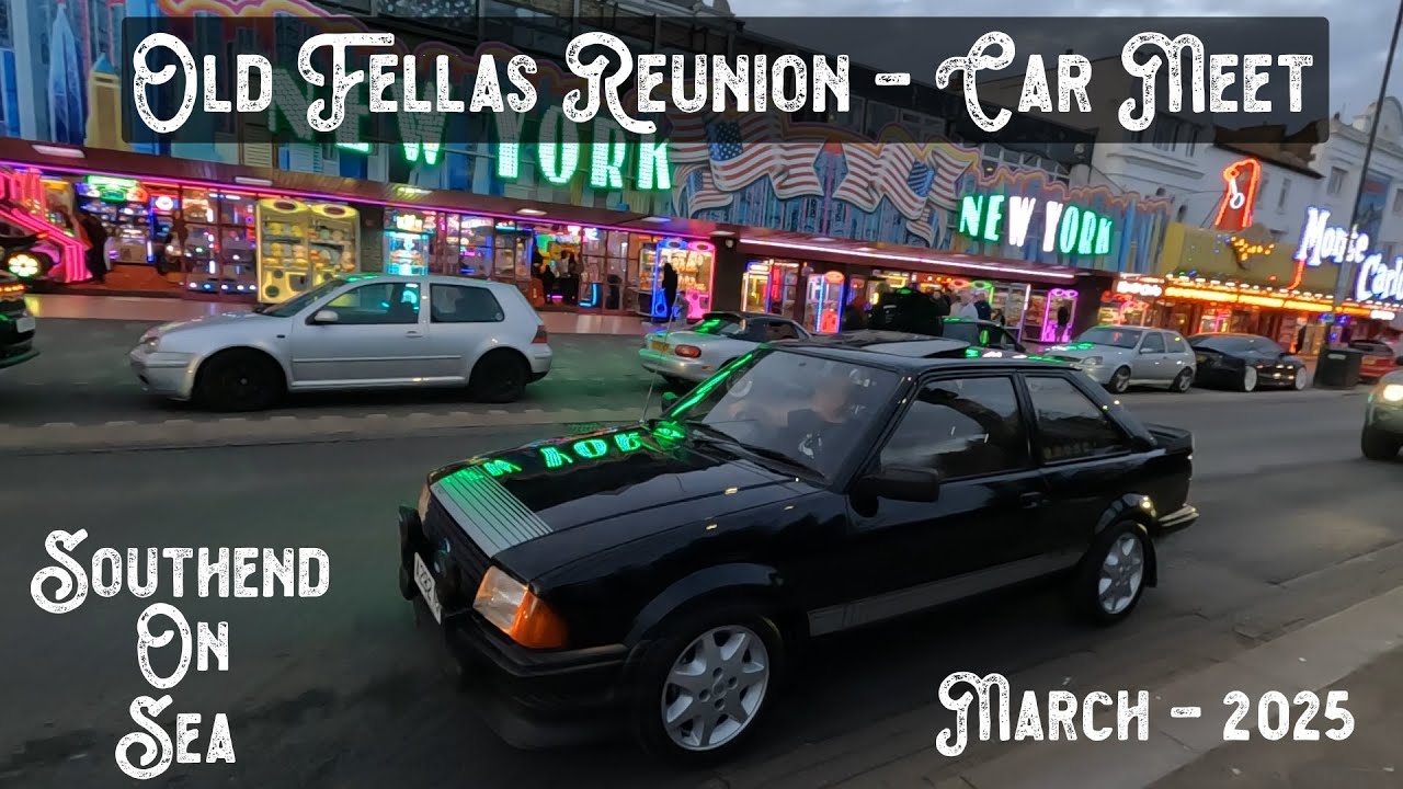 old fellas reunion car meet southend 2025 