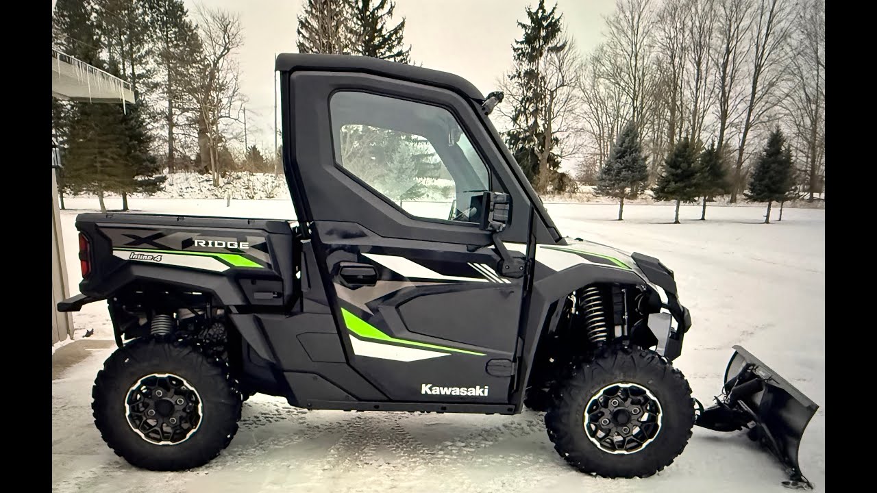 Обзор снегоуборочного отвала Kawasaki Ridge