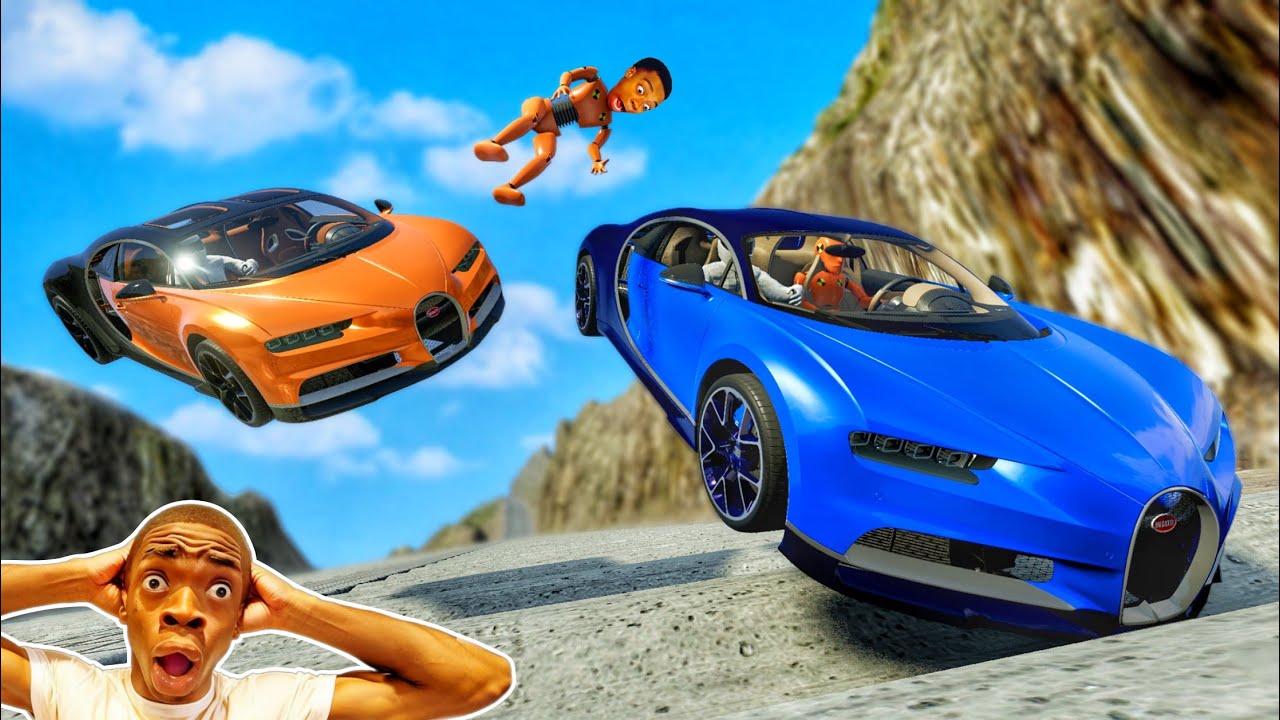 Bugatti Chiron против спуска 😱 - [BeamNG.Drive]