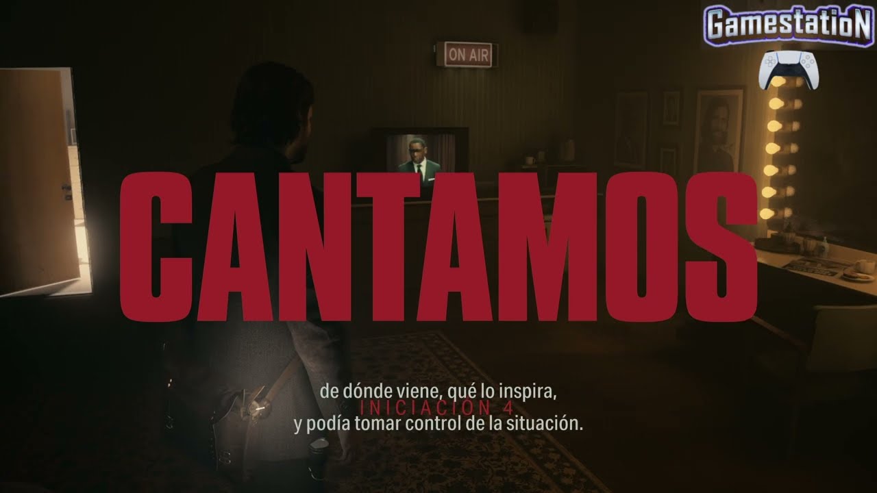 Alan Wake 2 ESCRIBIR . INICIACION 4 : CANTAMOS - EXAMINAR LA TELEVISION . ACTUAR EN EL MUSICAL