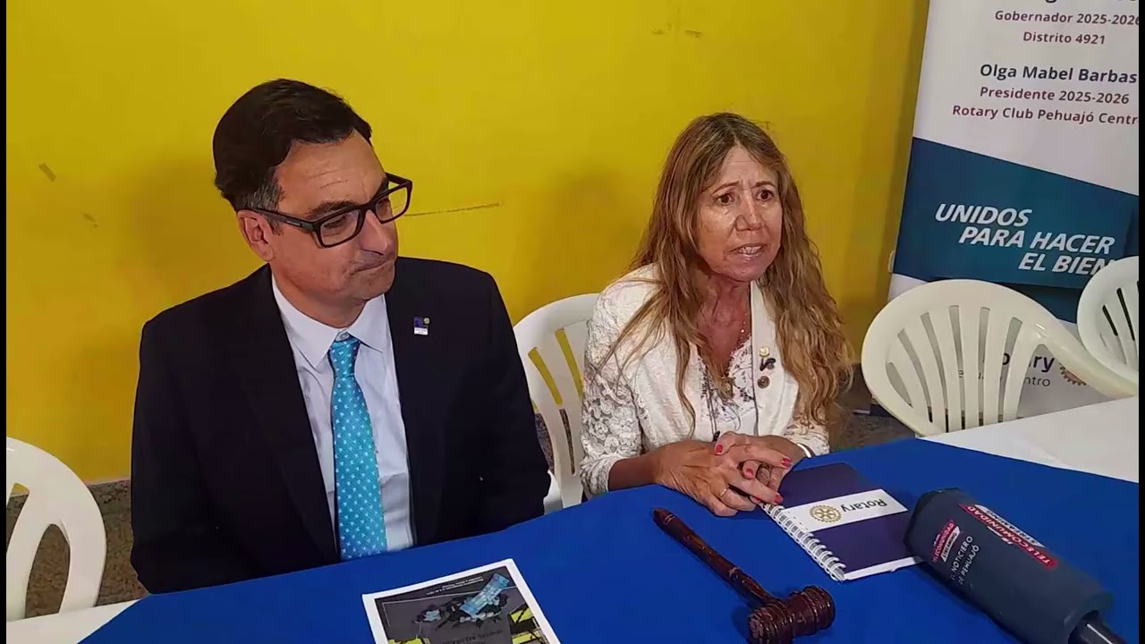 Gobernador del Distrito Rotary Club , Santiago Suescun en Pehuajó