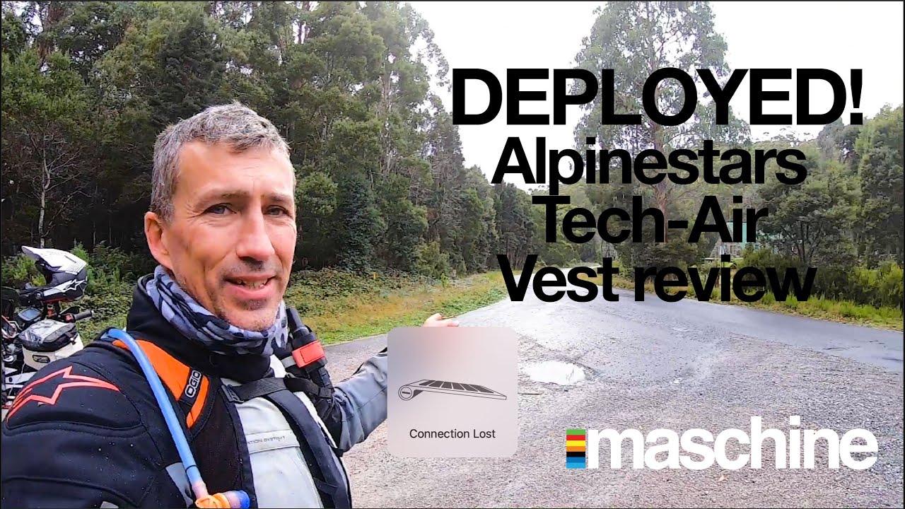 DEPLOYED! Alpinestars Tech-Air airbag vest real world review