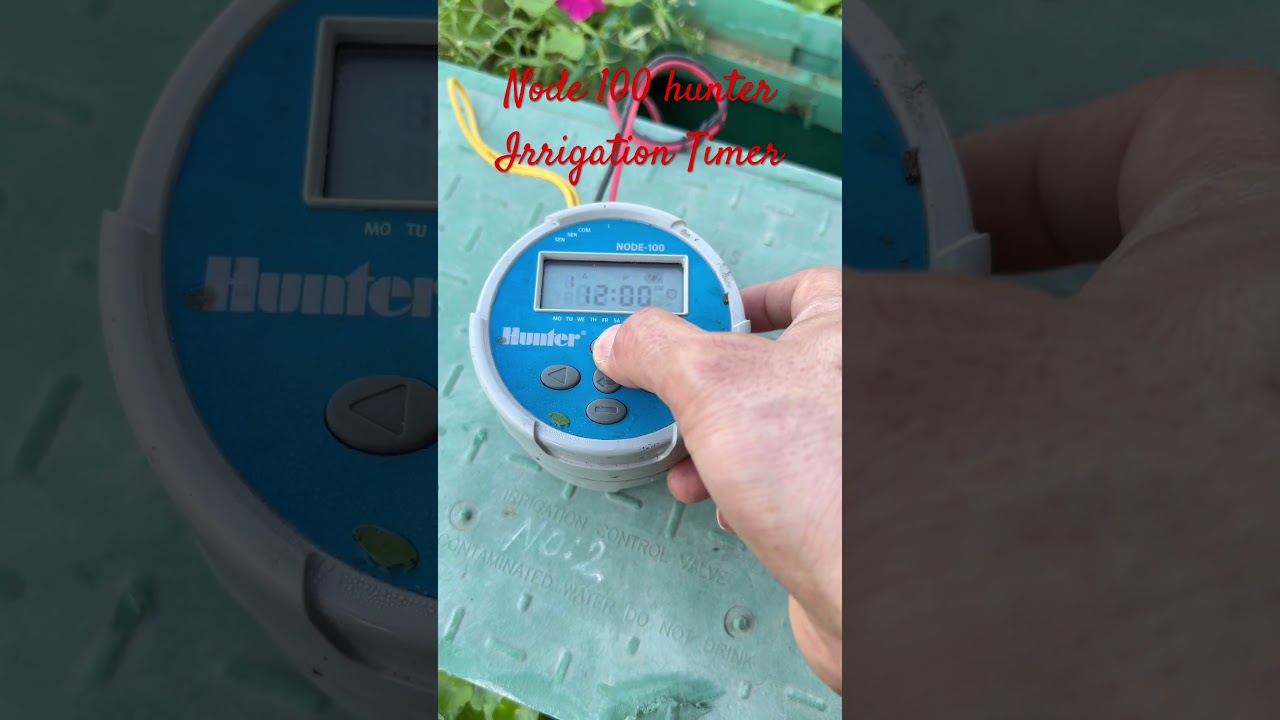 Node 100 hunter irrigation timer resetting #automobile