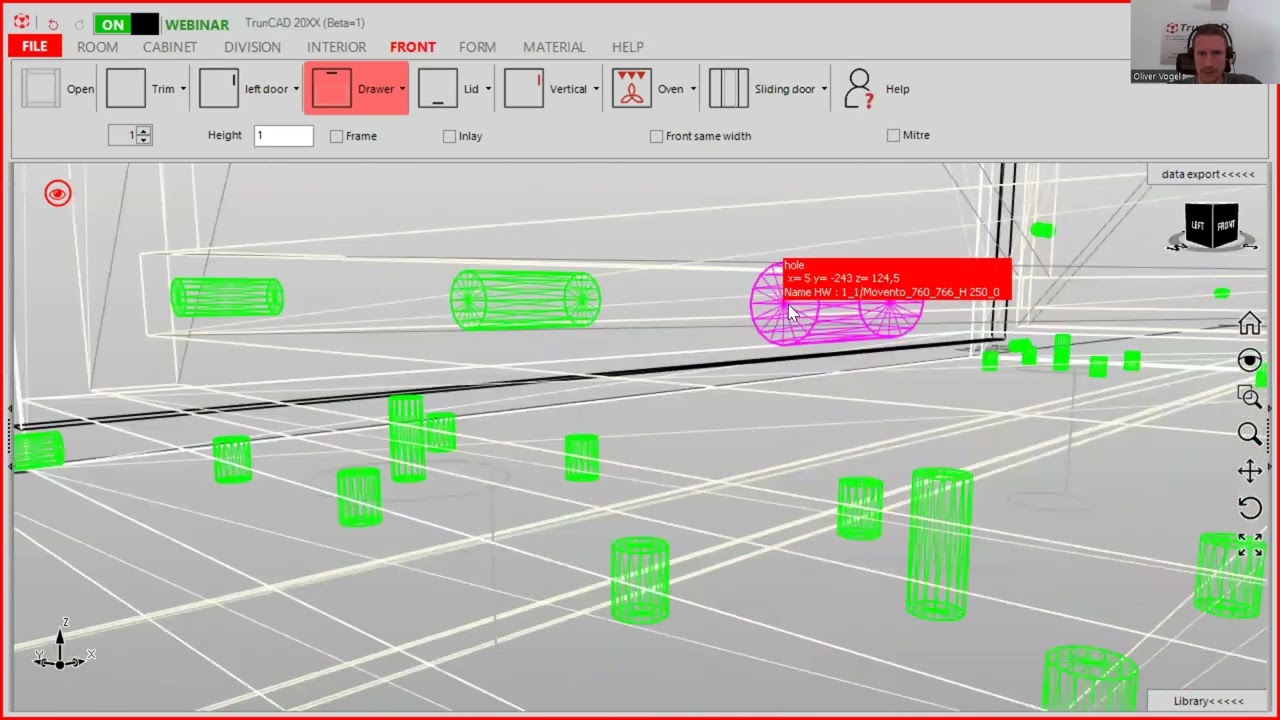 TrunCAD 20XX | Configure wooden drawers