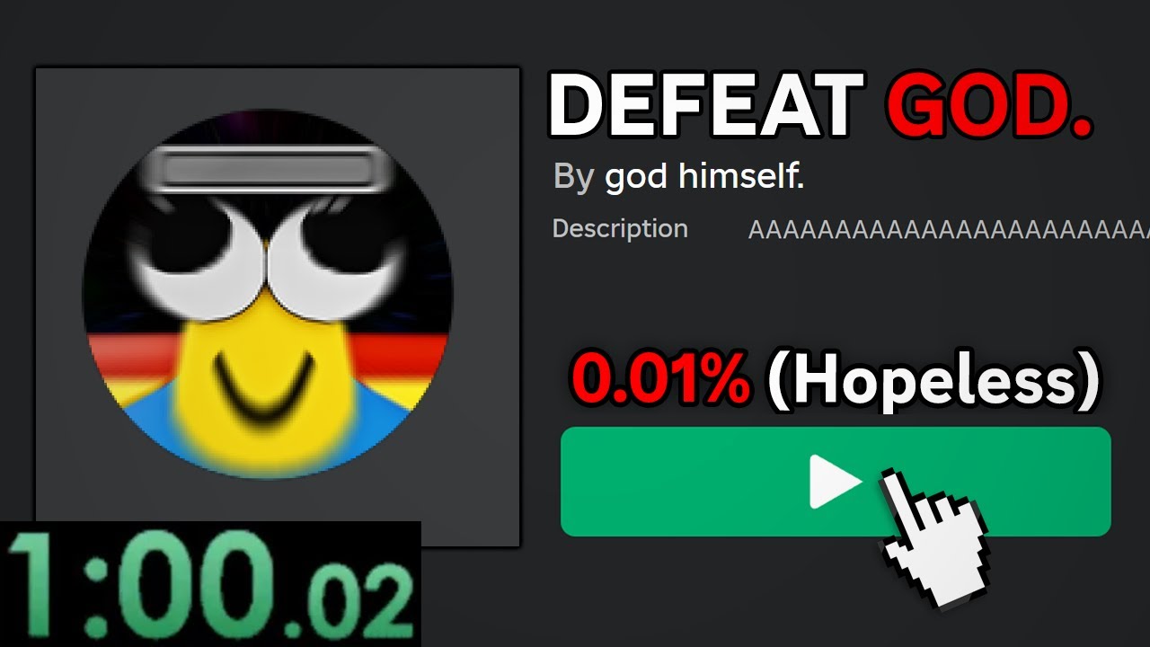 I SPEEDRAN ROBLOX'S HARDEST BADGES IN 1 MINUTE....