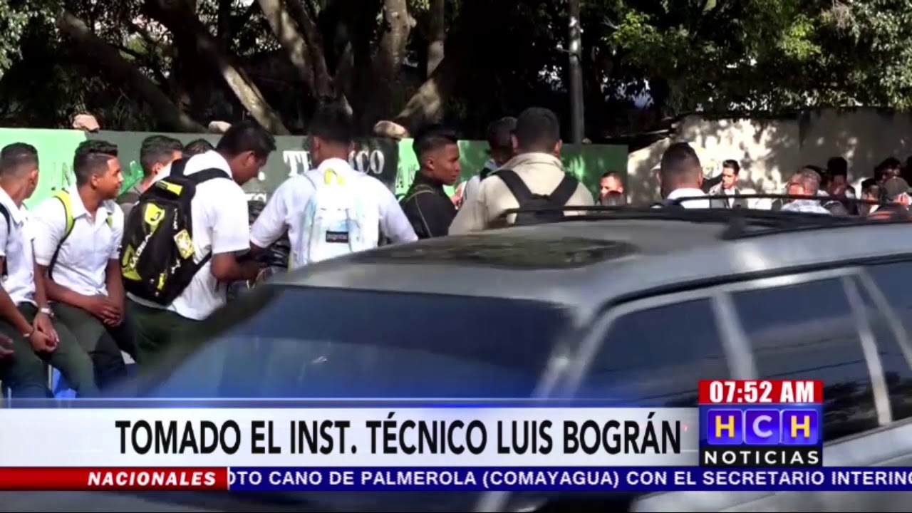 Tomado por estudiantes el Técnico Luis Bográn
