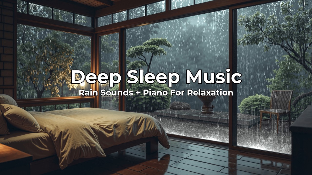 🔴 Rainy Piano Retreat 24/7 | 🎹 Soft Piano | 🌧️ Calm Rain Ambience
