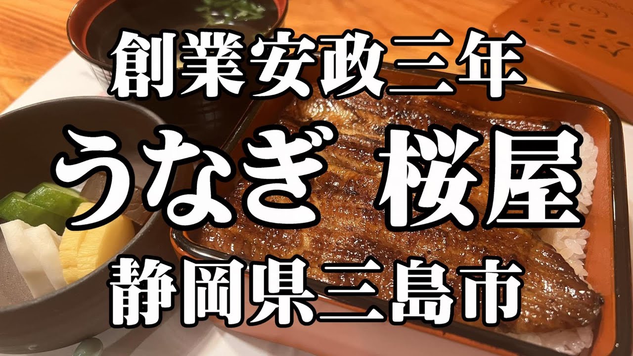 【散歩飯】鰻の名店 うなぎ 桜屋 静岡県 三島市 お誕生日祝いで フルコースご馳走様でした 噂通り 美味かった