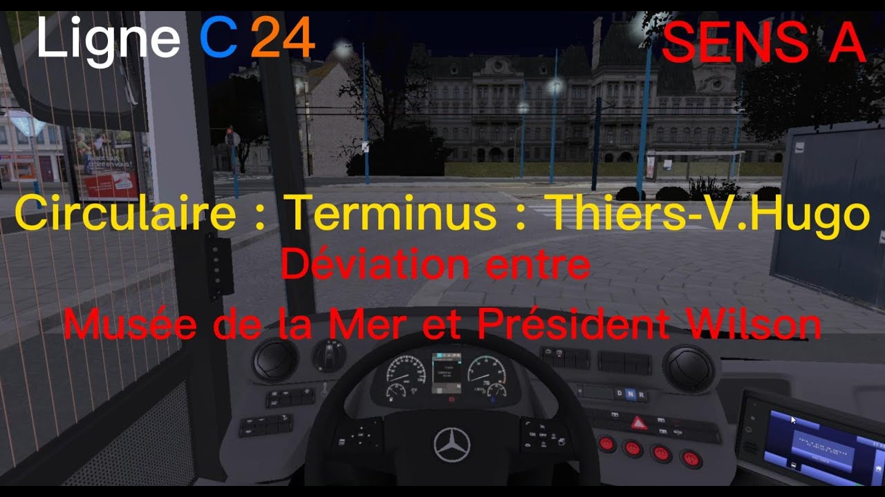 OMSI 2 : Ligne C24A Thiers-Victor-Hugo (Circulaire) + DEVIATION de Noël