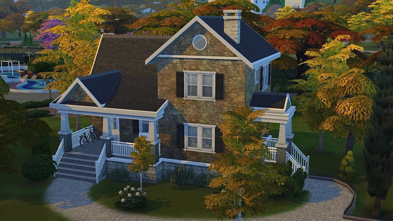 Американский дом • The Sims 4 • Без CC | Скоростная сборка