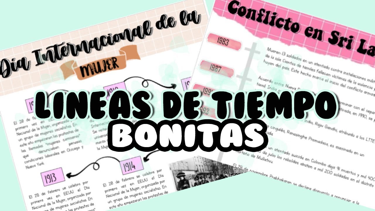Como hacer LINEAS DE TIEMPO BONITAS en WORD