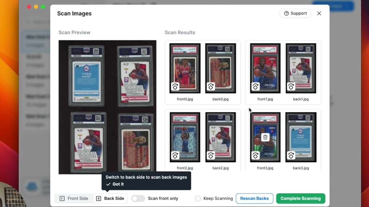 Introducing Trading Card Scanner App