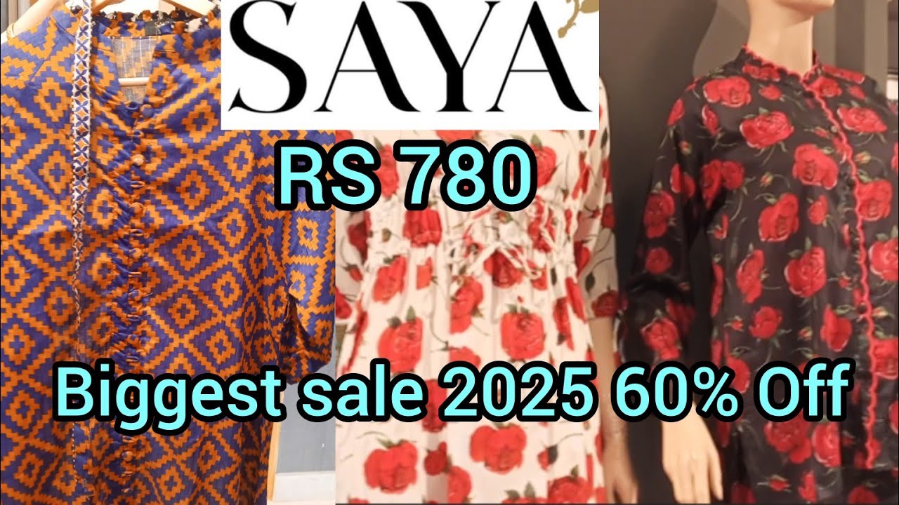 SAYA♥️SAYA SUMMER SALE 60%OFF♥️RS 780 ONLY♥️SAYA SALE 2025♥️