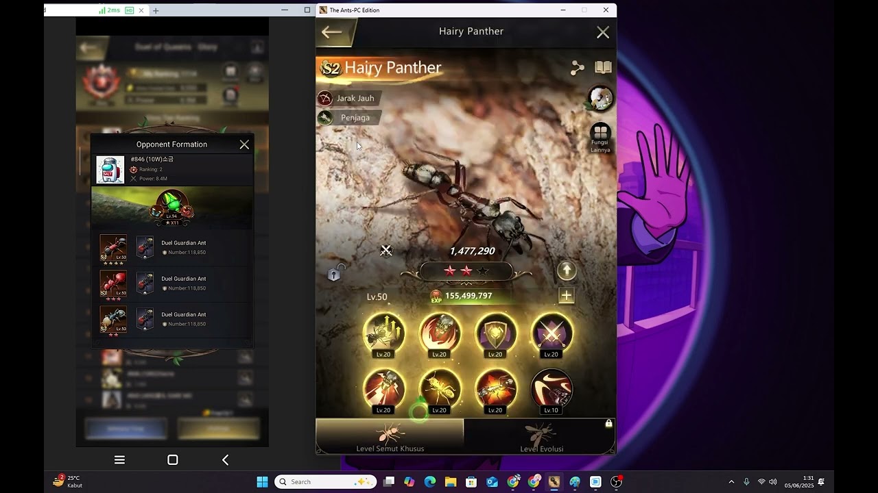 30 menit Hanya Untuk Formasi Guardian, The Ants Underground Indonesia