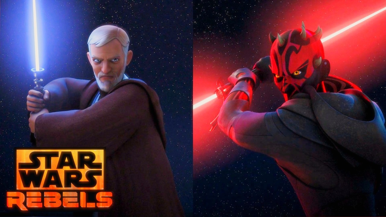 Maul vs Obi-Wan Kenobi [4K HDR] - Star Wars: Rebels