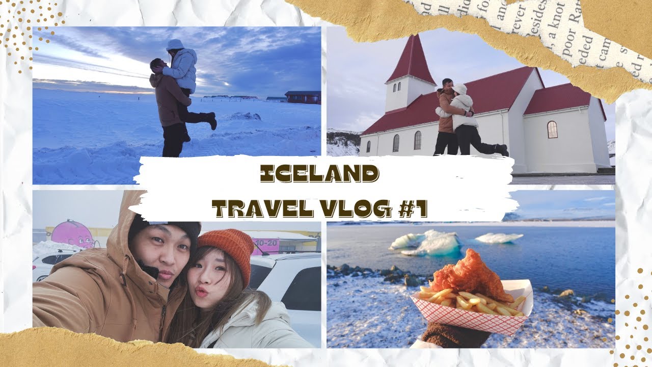 ICELAND TRAVEL VLOG EP1🇮🇸| 冰島自駕遊| 冰島首都Reykjavik | 冬天旅行 | 瀑布 | 鑽石沙灘 | 英國Luton出發 | 最好食嘅FISH & CHIPS |