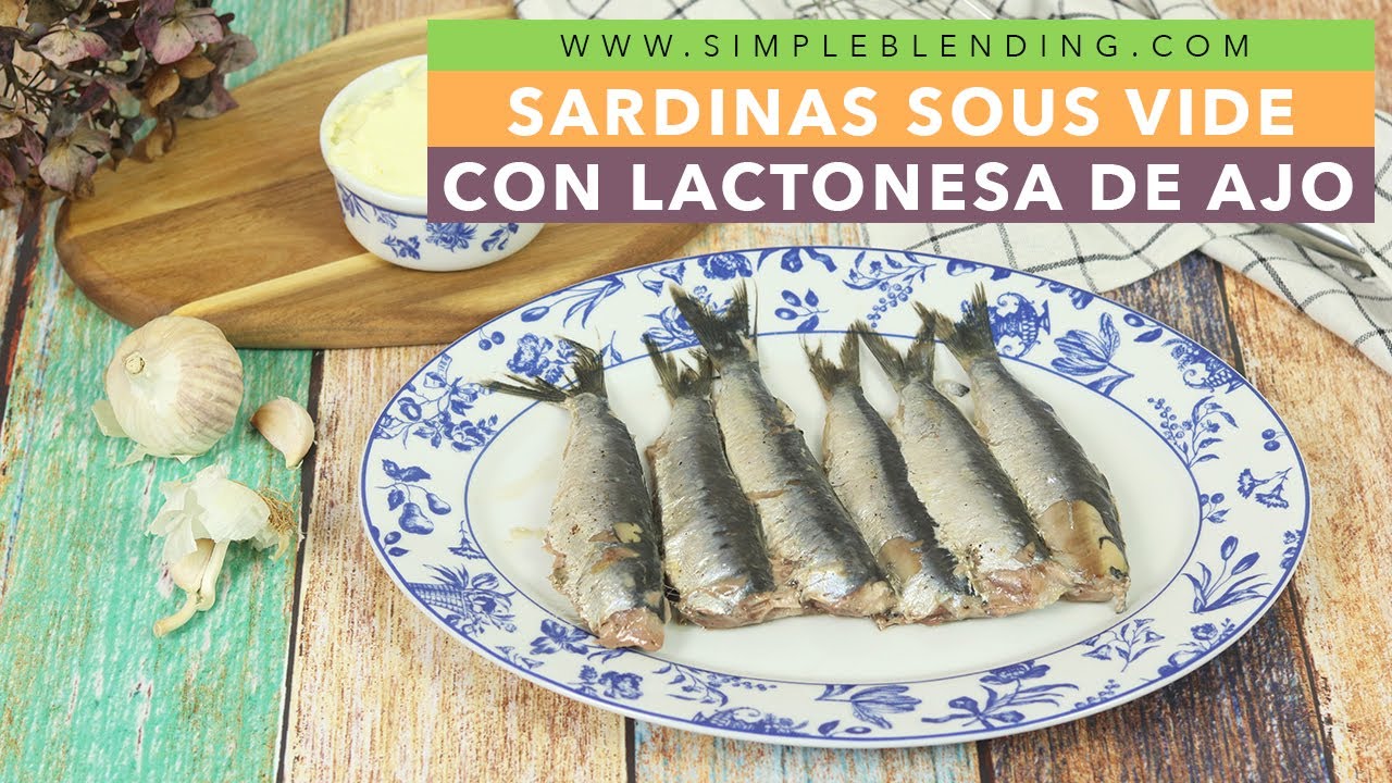 SARDINAS SOUS VIDE CON LACTONESA DE AJO | Sardinas a baja temperatura | Pescado sous vide