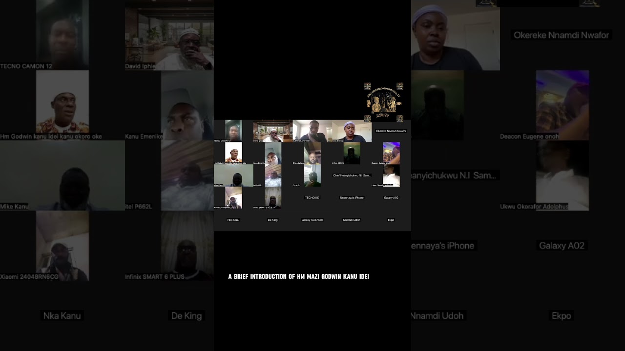 A brief introduction of HIS MAJESTY MAZI GODWIN KANU IDEI KANU OKORO OKE, THE EZE ARO IX OF OKEIGBO