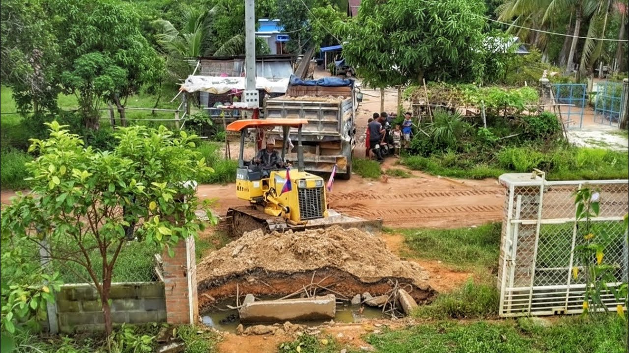 Clearing weed in the house and build a road length of 15 meters by a talented expert is process work