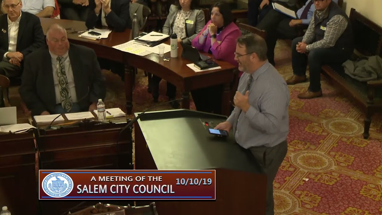 Salem, Massachusetts City Council Meeting 10/10/19