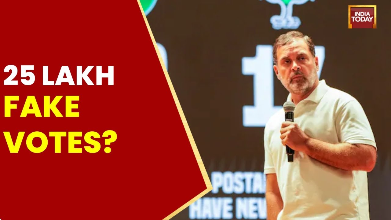 Haryana 'Vote Chori' Controversy: Rahul Gandhi Alleges 25 Lakh Fake Votes | India Today News