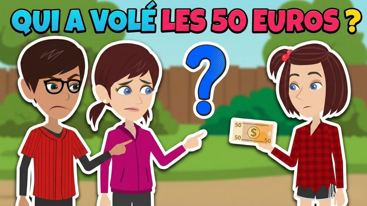 French Story – Les 50 Euros | Learn Daily Vocabulary | French Conversation for Beginners