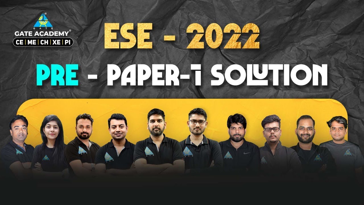 ESE 2022 Pre Paper - 1 Solution