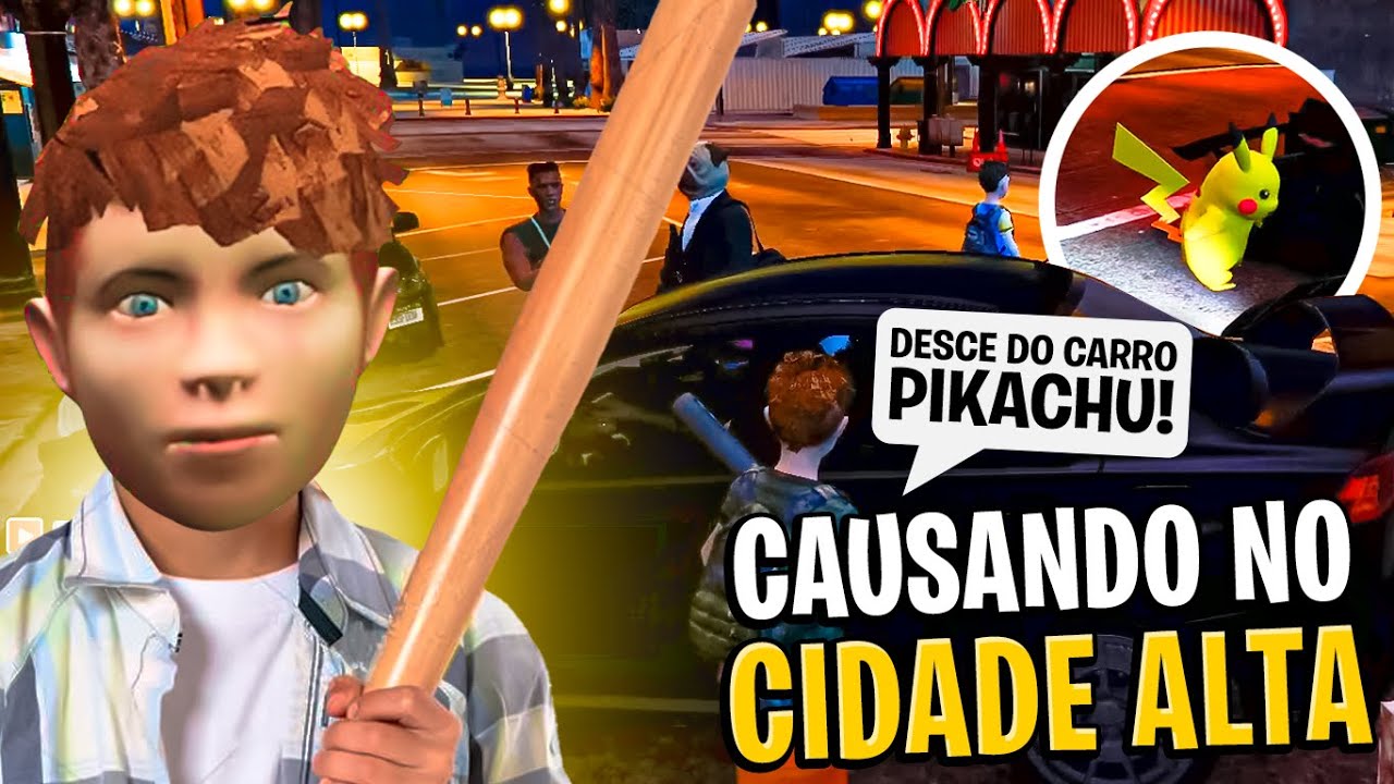 LOBINHO, BRUNINHO E DOGÃO CAUSANDO NO CIDADE ALTA! - GTA RP