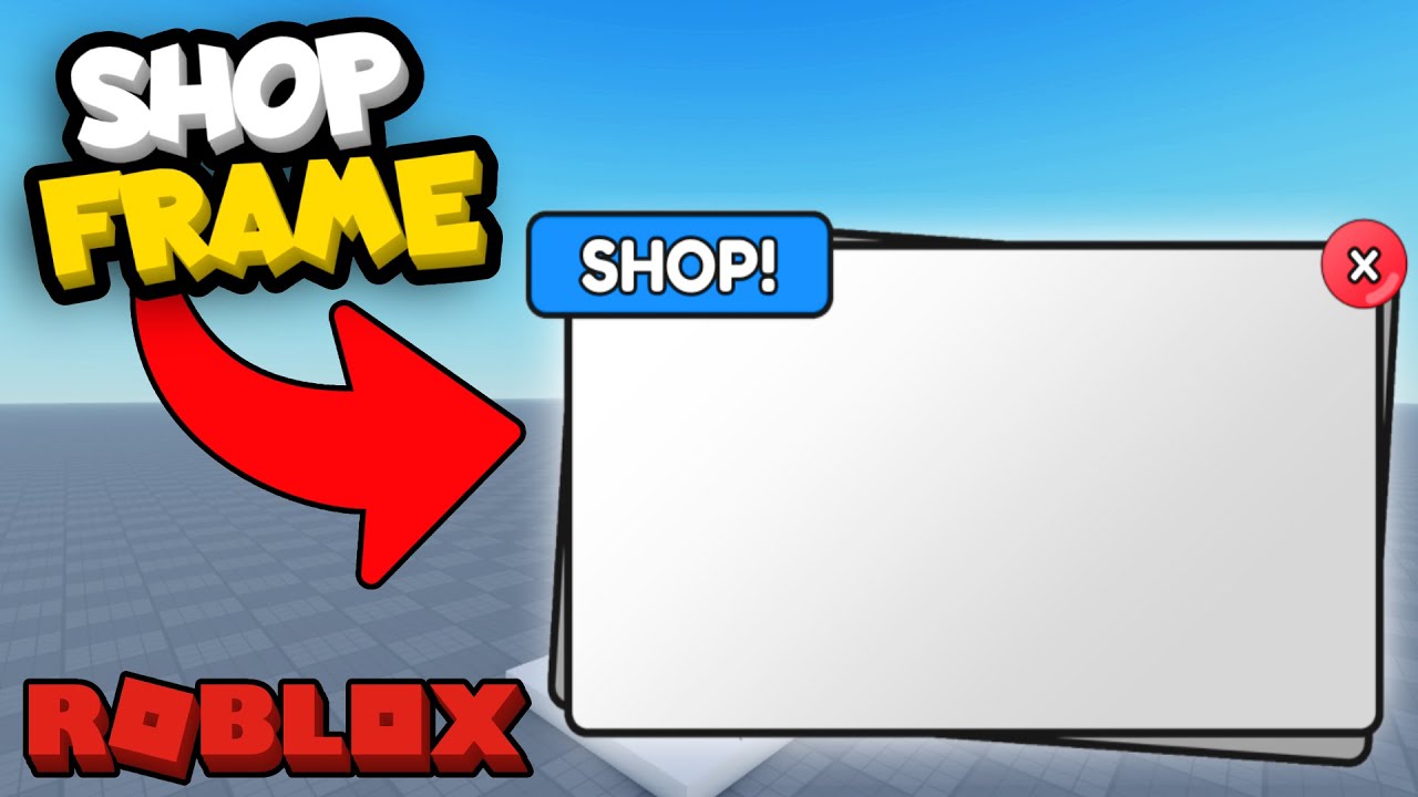How to make a Shop Frame in Roblox Studio - 2025