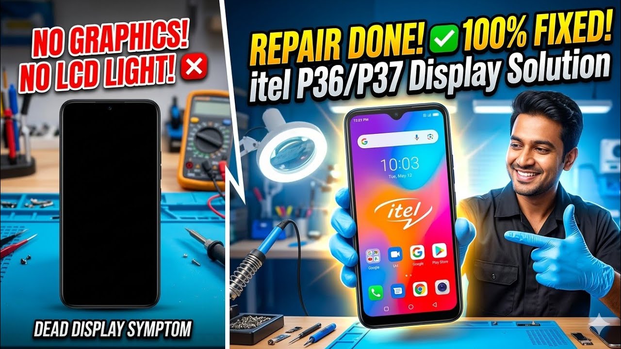 Itel Display Light Repair All andriod Light repair 6leg Light IC repaie