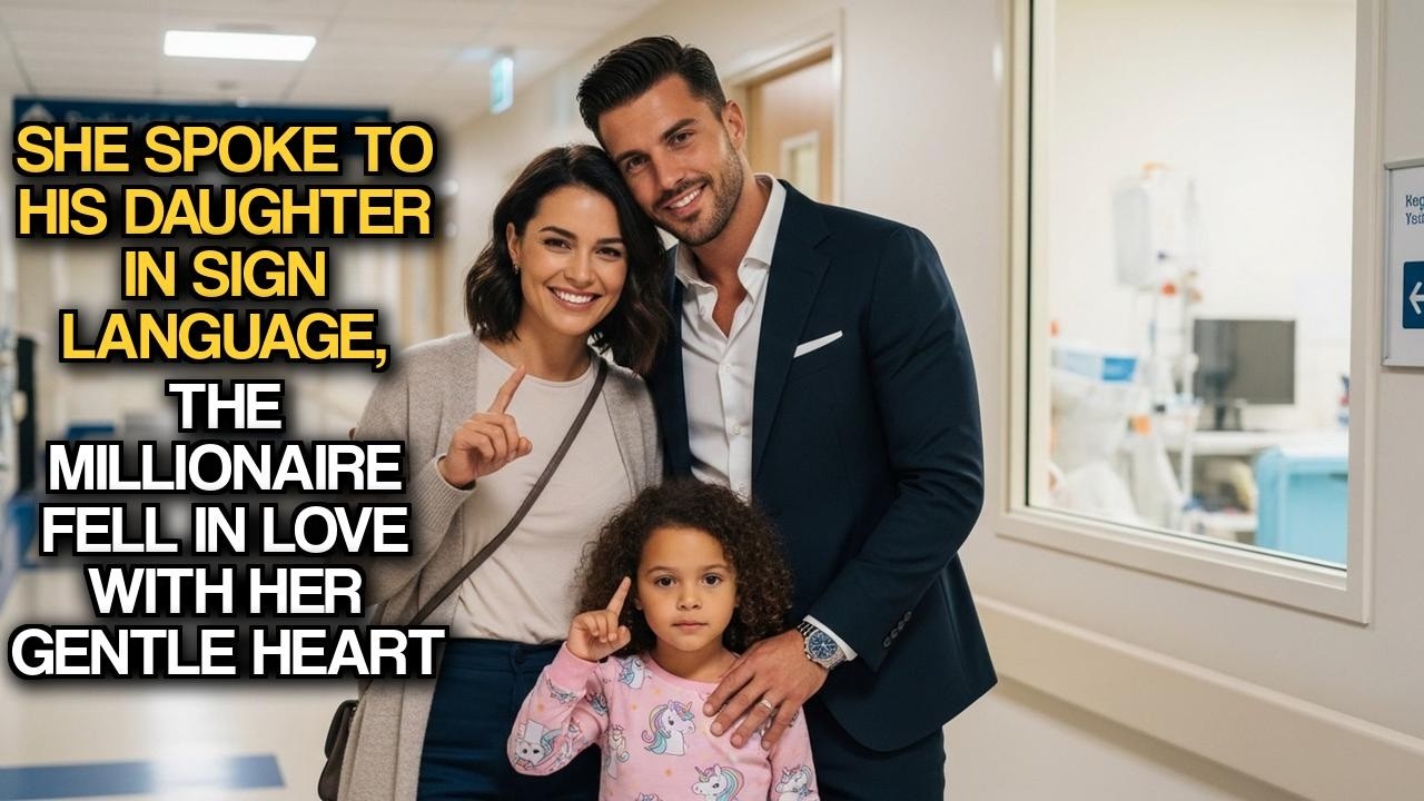 She Spoke to His Daughter in Sign Language, the Millionaire Fell in Love With Her Gentle Heart