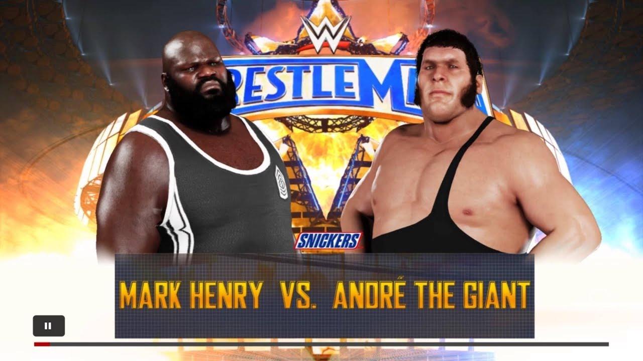 WWE 2K18 Mark Henry vs Andre the Giant