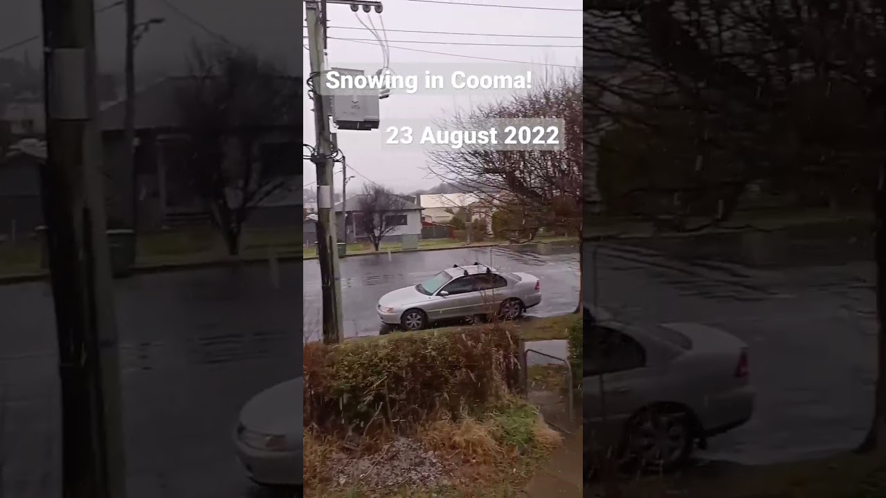 Snowing in Cooma