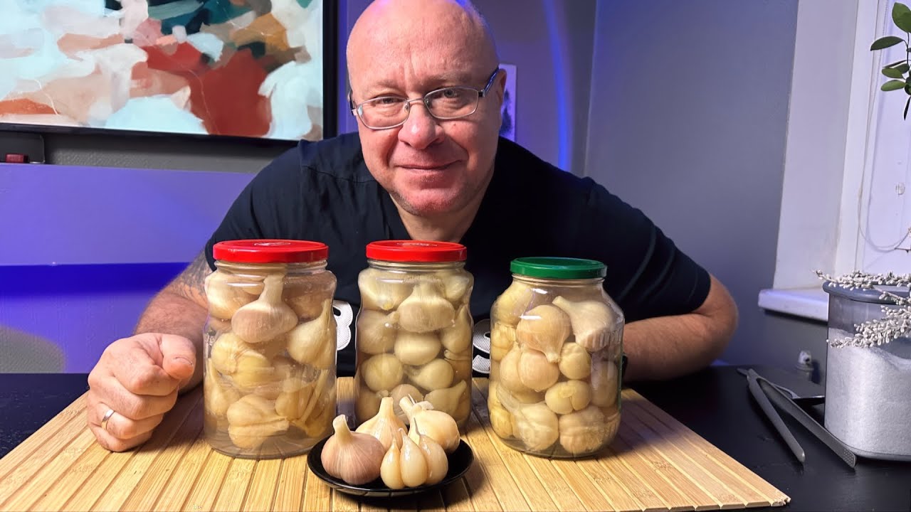 Чеснок КВАШЕНЫЙ/СОЛЁНЫЙ на БАЛКОНЕ