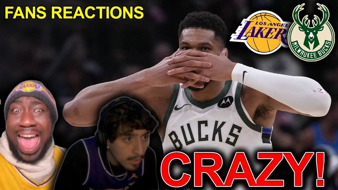 Lakers fans reaction to the Bucks beating the Lakers — Giannis Antetokounmpo took over 😱
