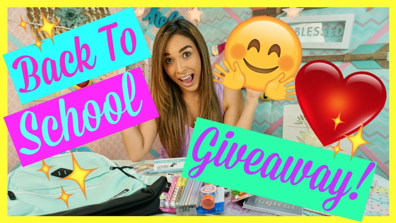 HUGE BACK TO SCHOOL GIVEAWAY 2018(CLOSED)!! MUST HAVE SCHOOL SUPPLIES HAUL!!