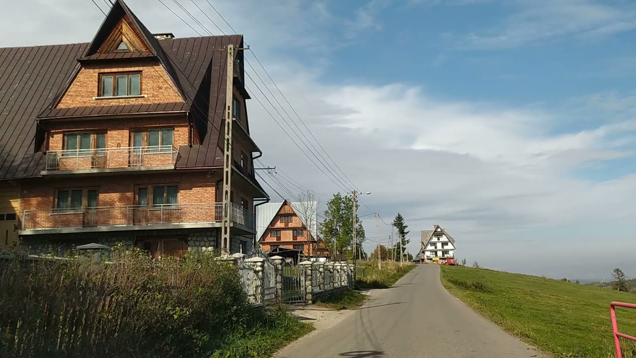 Beautiful views Gliczarów Górny of Poland Mountain views of the Jaguar road