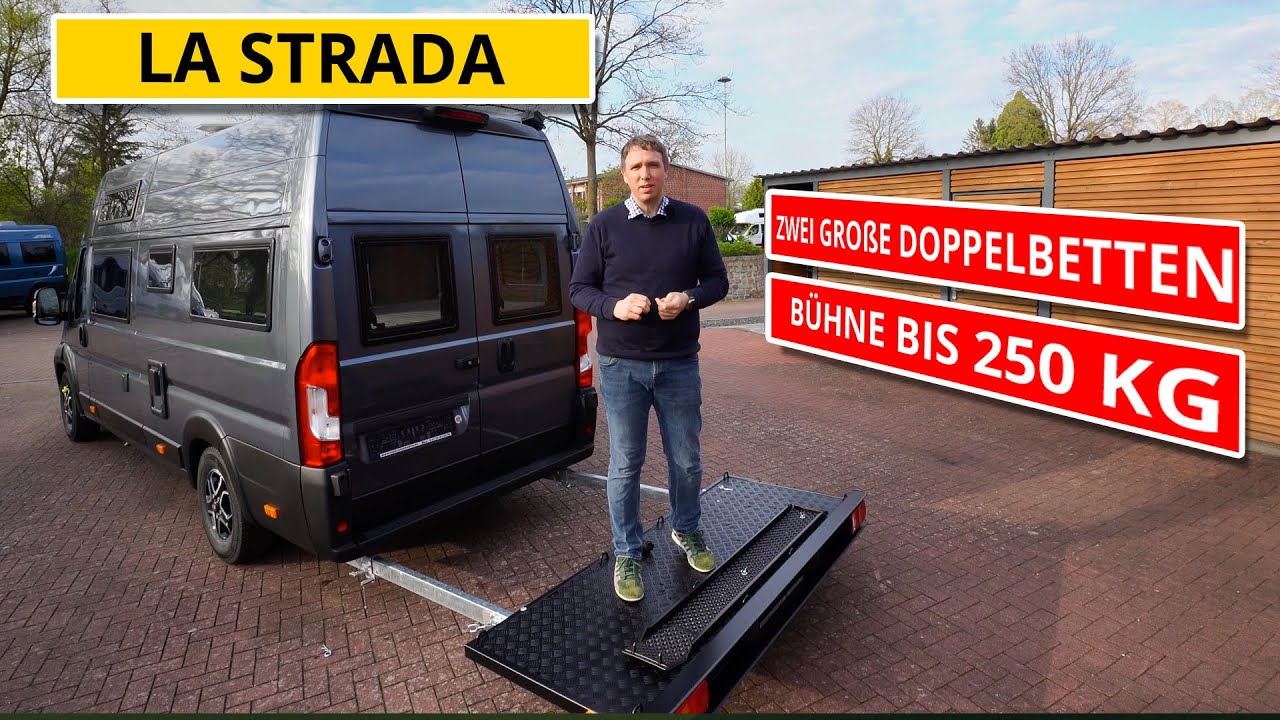 La Strada Avanti F - Kastenwagen f&uuml;r die Familie mit 250 kg Motorradb&uuml;hne