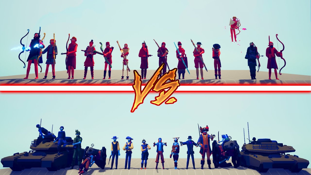 GUN TEAM vs ARCHER TEAM | RANGED  TOURNAMENT - Totally Accurate Battle Simulator | TABS