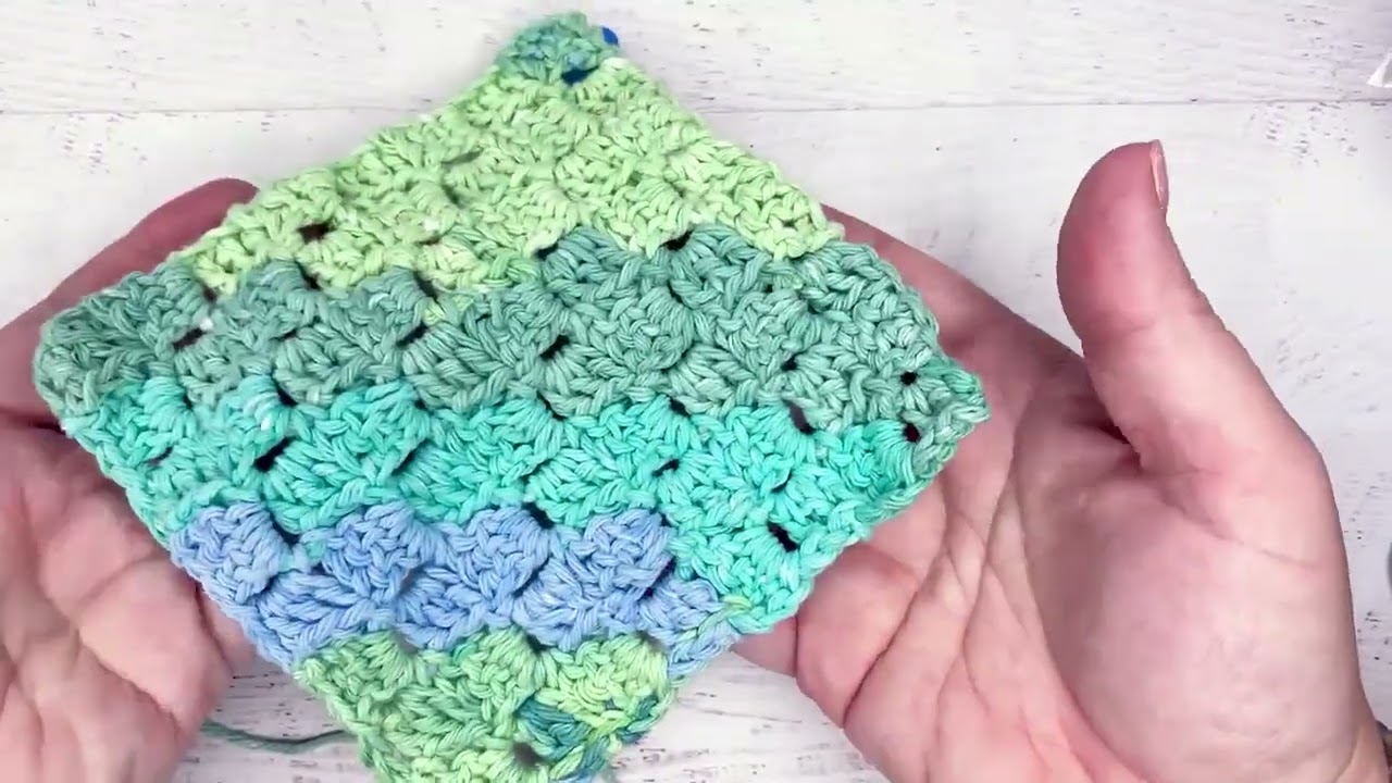 Easy Corner-to-Corner Dishcloth
