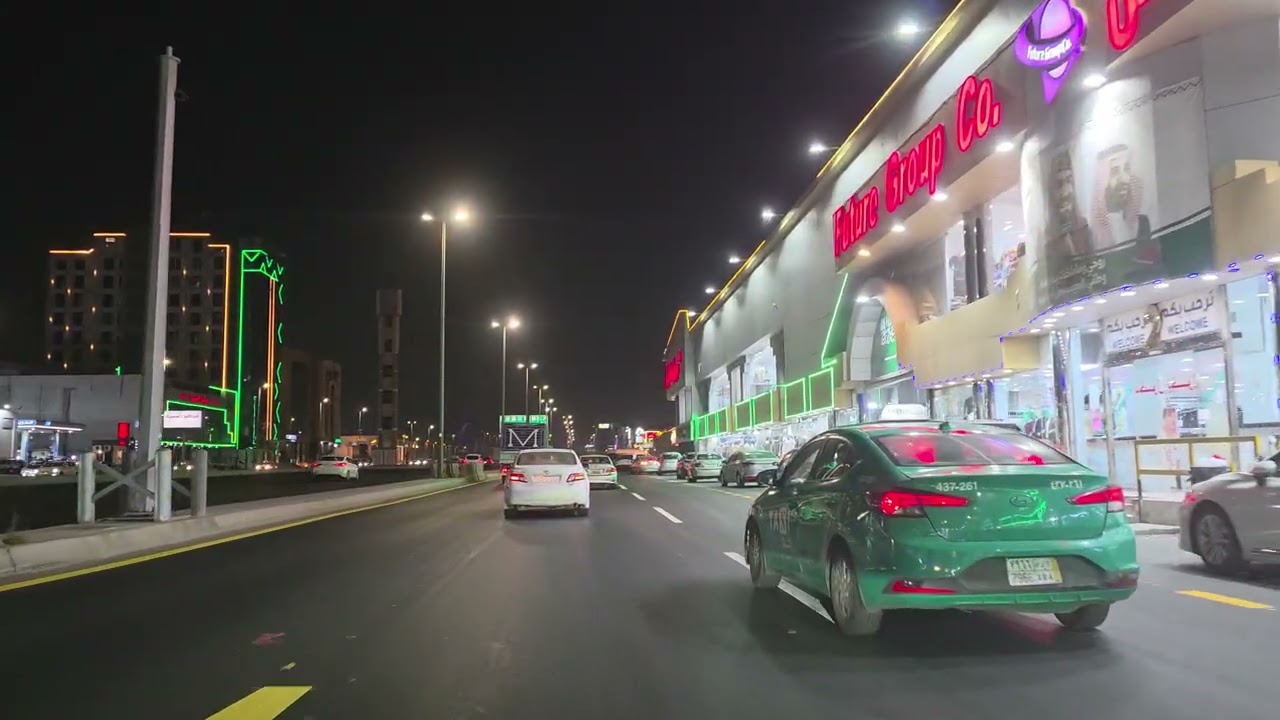 جولة ليلية من شوارع جدة المملكة العربية السعودية 🇸🇦 