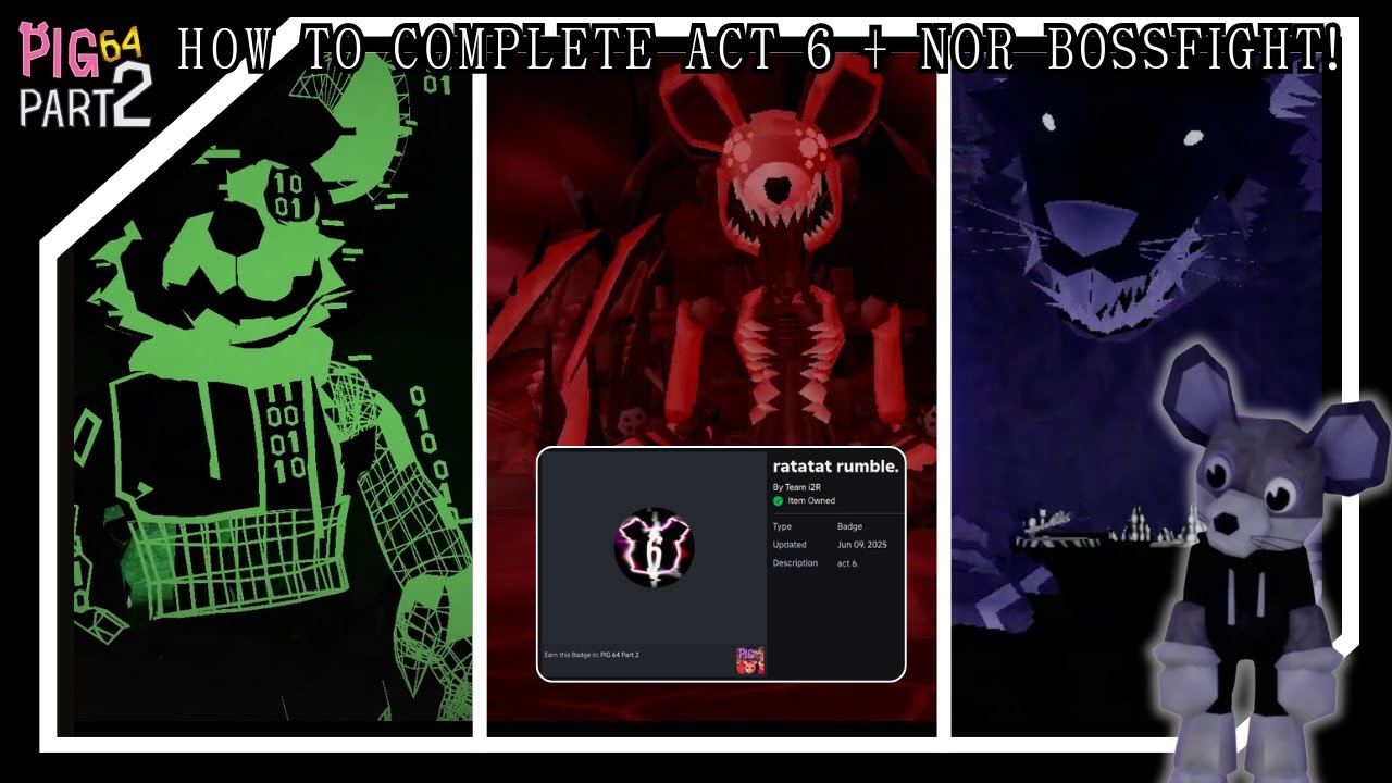 👾 | How To BEAT Nor Final Boss + Complete Act 6! | [Pig 64: Part 2]