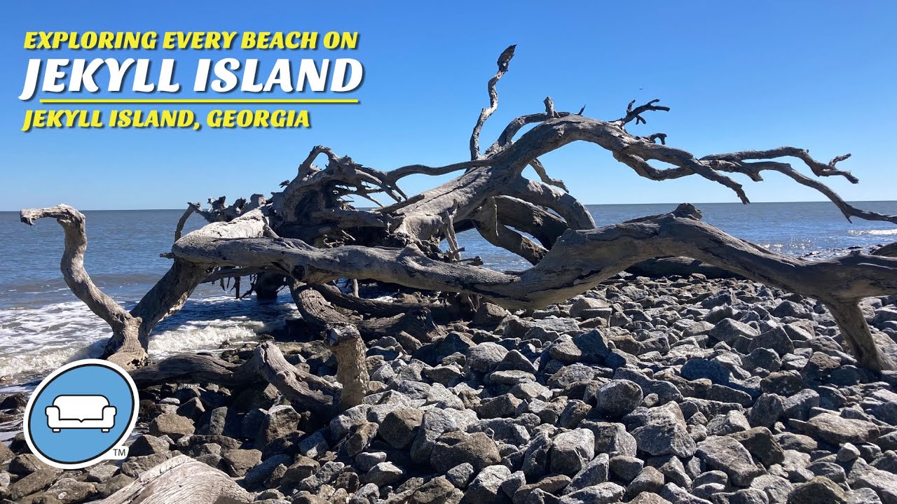 Пляжный отдых на острове Джекилл! Посещение всех 7 пляжей острова Джекилл, Джорджия!