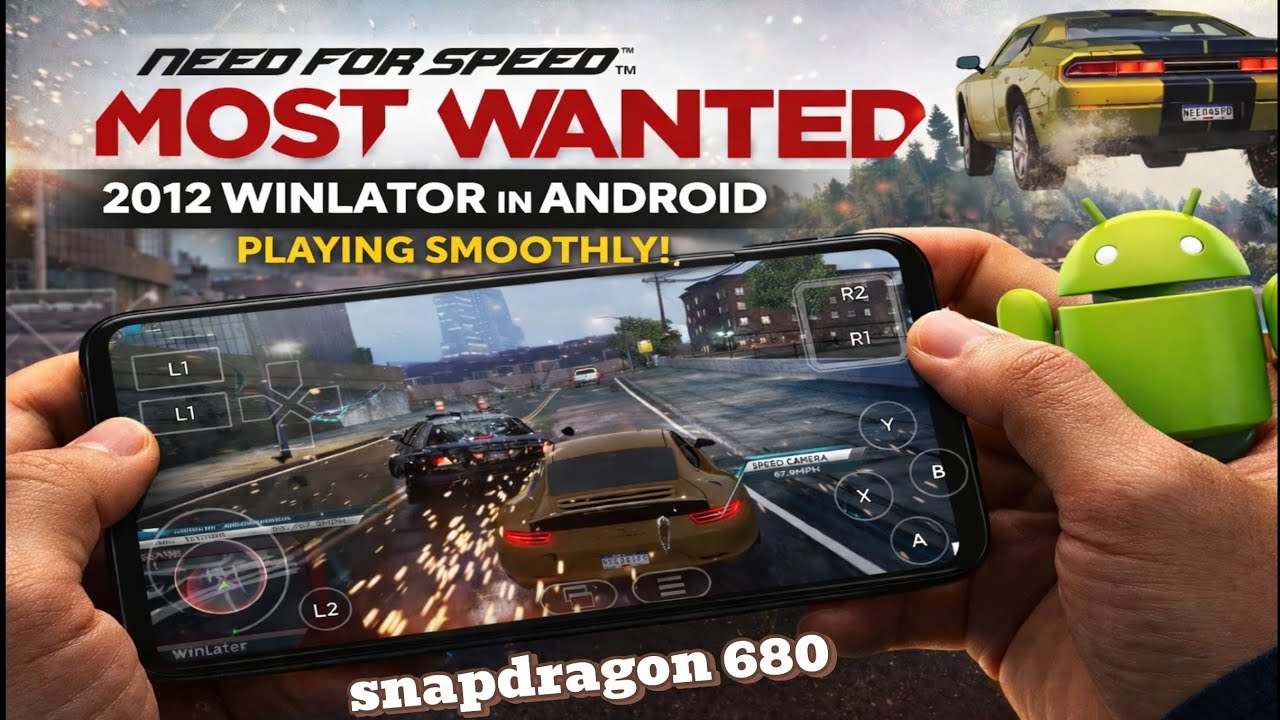 Need for Speed Most Wanted 2012: Ultimate Winlator Guide for Android #snapdragon680 #winlator #games