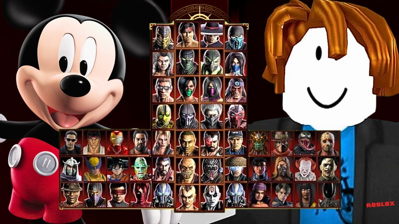 Mortal Kombat 9 - MICKEY MOUSE & ROBLOX - Expert Tag Ladder - Gameplay @(1080p) - 60ᶠᵖˢ ✔