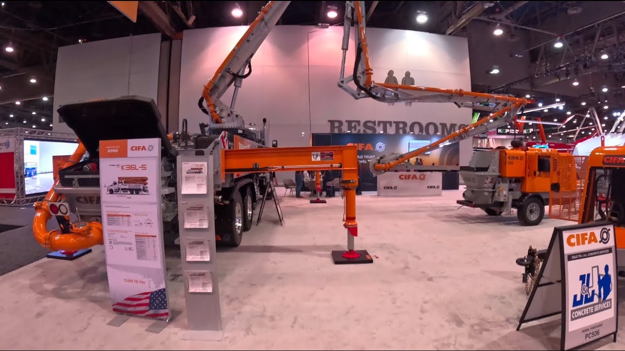 Super Cool Cifa Concrete Pump at World of Concrete